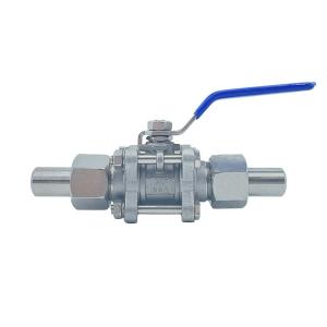 Wholesale Q21F Stainless Steel 304 316 Three-Piece Ball Valve with Manual Driving Mode and Handle from china suppliers