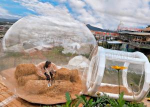 Wholesale Hotel Inflatable Crystal Bubble House Tent With Airtight Tunnel from china suppliers