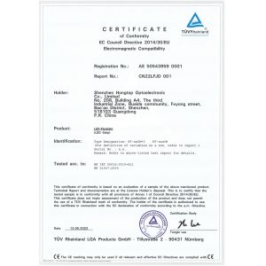 Shenzhen Hongtop Optoelectronic Co.,Limited Certifications