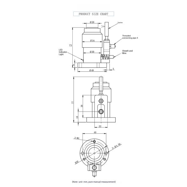 M26D-20 High Precision 0.001mm Stainless Steel CNC Machine Tool Setter Automatic Broken Tool Detection Z Axis Presetter