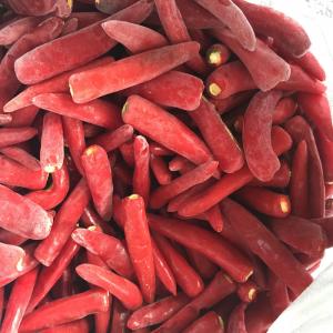China Wholesale Prices Spicy Taste IQF Frozen Vegetables / Jinta Red Chilli Without Stalks on sale