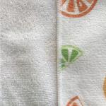 Cute printed microfiber absorbing water kitchen useage dry wipes
