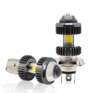 Wholesale Motorcycle Led Headlight Bulb Projector H4 BA20D Dual Color 20W Mini Fog Driving Lights Bulbs from china suppliers