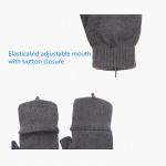 Fingerless Washable Rechargeable Heating Gloves 5W Suitable For Gaming