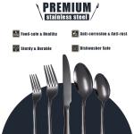 30 Pieces Gold Silverware Set Glossy Gold Metal Forks For Family Gatherings