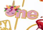 Non - Toxic Acrylic Cake Topper For Happy Birthday / Wedding Party Decorations