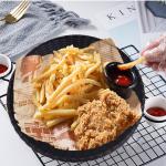 10-Inch Reusable Plastic Paper Plate Holder Picnic Supplies Heavy Duty Woven