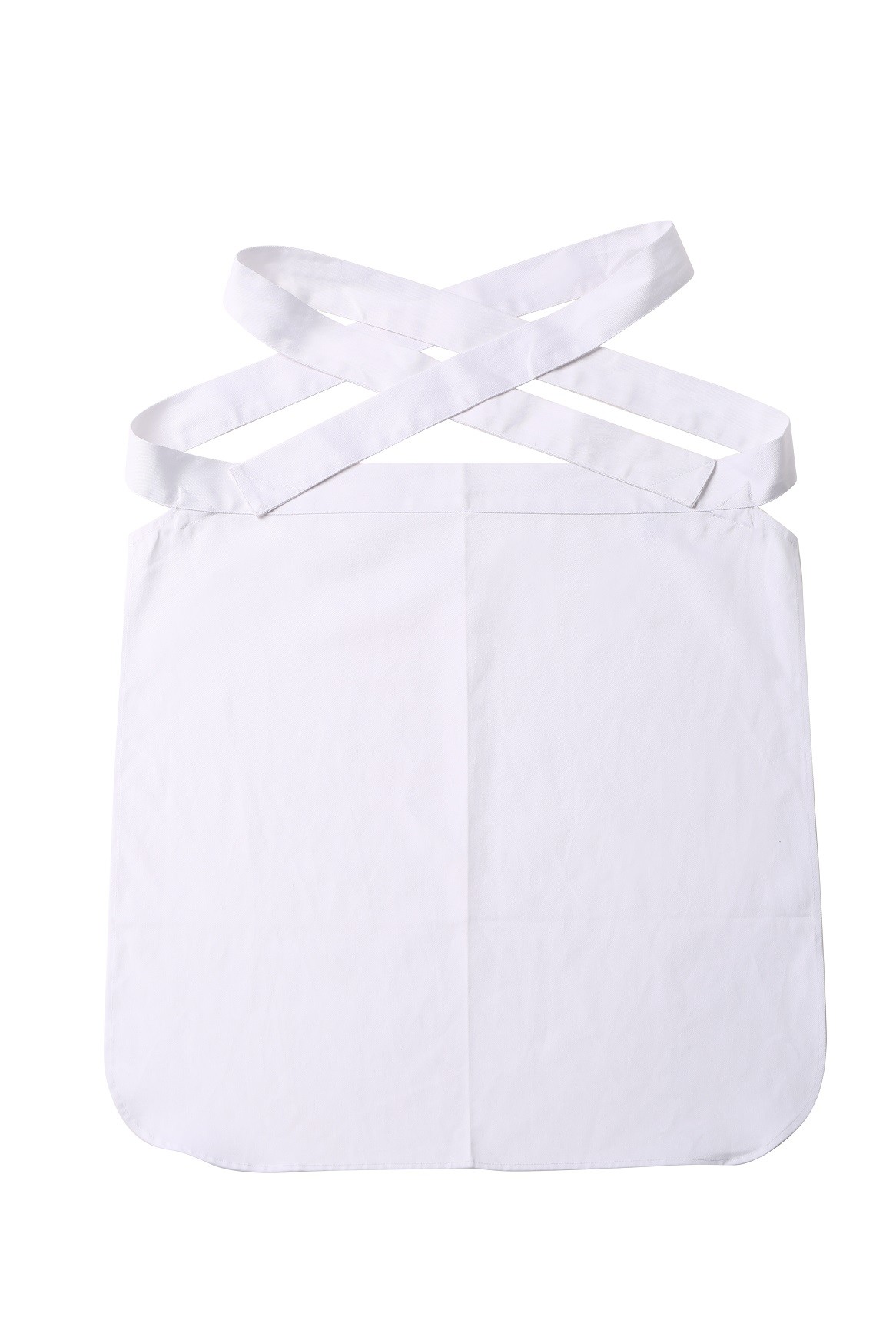 Twill 2/1 Patch Pocket Polyester 65% Cotton 35% Chef White Half Apron