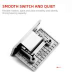 Hydraulic Glass Hinge for Hotel Shower Door Wall Mount 600-800mm Width Stainless