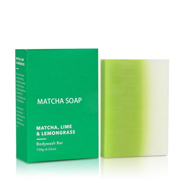 Private Label Nature Organic Moisturing Matcha Lemengrass handmade bath soap