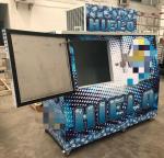 Commercial Outdoor Bagged Ice Storage Freezer, Fan Cooling Ice Cube Freezer