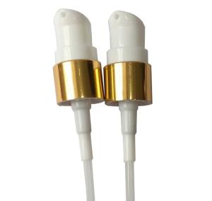 Wholesale Screw On Cosmetic Lotion Pump 18/410 Plastic Lotion Pump With AS Clear Cap from china suppliers
