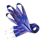 Sublimation Printing Polyester Carabiner Lanyard Company Branded Bulk