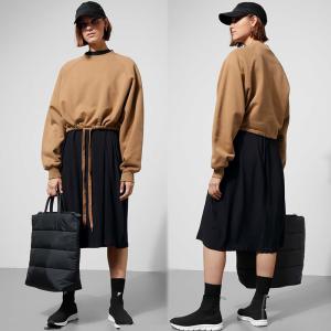 Wholesale Simple Design Inner Blanket Cropped Drawstring Sweatshirt from china suppliers