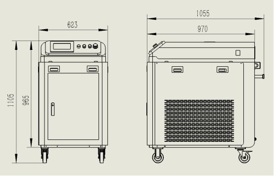 500W 1000W Pulse Laser Cleaning Machine JPT Laser Metal Rust Remover Machine
