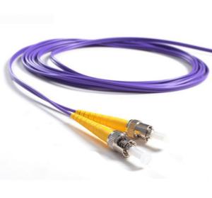 Wholesale ST / PC - ST / PC OM2 Fiber Optic Patch Cord 50/125 Duplex 5mtrs purple color from china suppliers