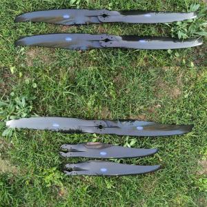 Wholesale ROS motor Ros 100 125 200 engine paramotor carbon propeller powered parachute propellers 125cm 130cm 2 blades 3 baldes from china suppliers