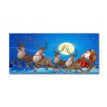 Christmas Deer Waterproof Kitchen Runner Long Strip Anti Fatigue Floor Mat