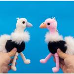Anti Corrosion Plush Keychain Toys Soft Feeling Skin Friendly 22 * 10CM