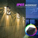 Solar Fence Light Shaped Deck Light Outdoor Waterproof Step Dock Light
