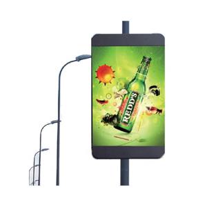 Wholesale Customized outdoor display LED display lamppost single board and double board advertising equipment digital signage adve from china suppliers