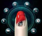 Microchip RFID NFC Sticker , NFC Led Nail Stickers For Finger