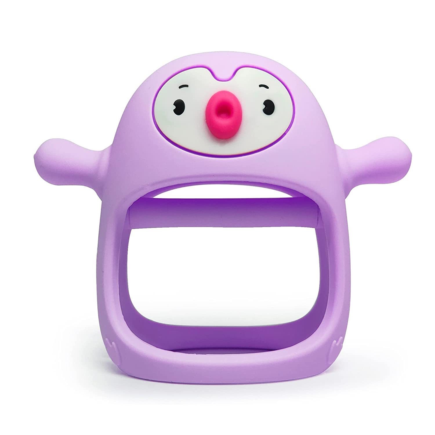 Non toxic Silicone Baby Teether Toy Teething Pain Relief Animal Penguin Teether Toy