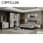 Environmental Bedroom Sets Furniture Wood Panel MDF Glass Material