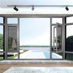 Horizontal Opening Pattern Commercial Project Aluminium Double Glass Casement