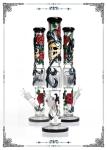 12 Arms Perc 18" Straight Glass Bongs Cooper Art On Pipes Custom Tobacco Tube