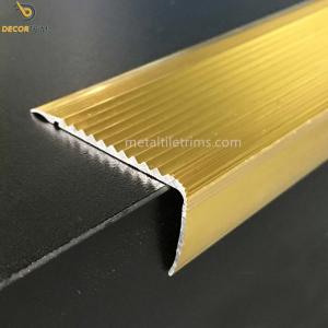 Wholesale Shiny Gold Stair Nosing Tile Trim Anti Slip For Decorative Tile Edging OEM from china suppliers