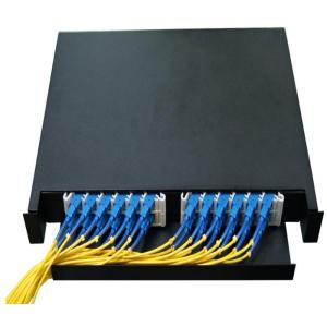Wholesale GaPho 1U Height 12 Port LC Fiber Patch Panel SC ST LC FC from china suppliers