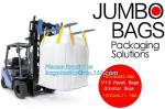 waterproof big recycling 1 ton 1000kg pp woven jumbo plastic fibc bag manufactur