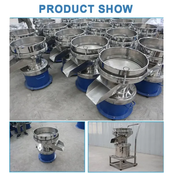 450 Circular Vibratory Sifter Liquid Fruit Juice Vibrating Filter Customized