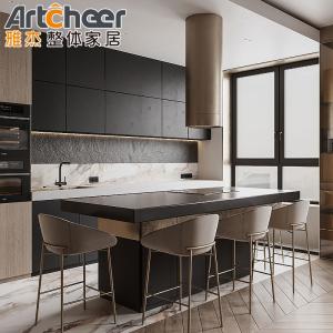 Wholesale Contemporary Design Wooden Kitchen Cabinets with Island Table and E1 Grade Material from china suppliers