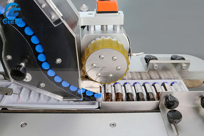 Lipbalm Tabletop Horizontal Labeling Machine For Or Mascara Or Vial Bottle