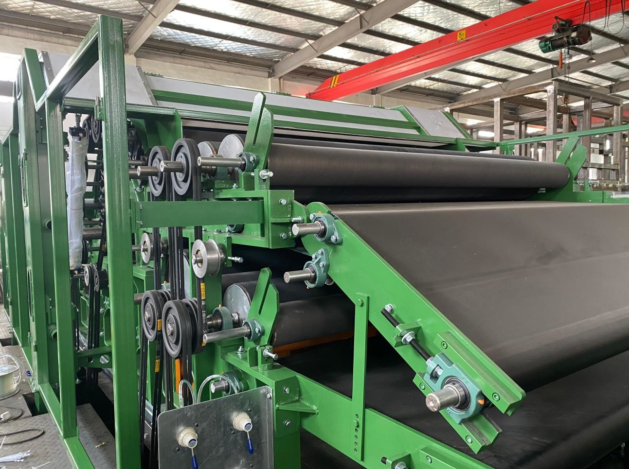 3.2m Width Needle Punched Non Woven Fabric Production Line For Geotextile Carpet Towel
