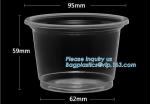 PLA Eco-Friendly Dry Fruit Salad Container Bowl/Tray,90mm yellow disposable CPLA