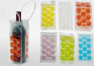 Wholesale Durable Plastic PVC Wine Cooler Bag , PVC Wine Ice Bag Eco Friendly from china suppliers