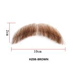 100% Human Hair Handmade Fake Mustache Beard for Entertainment/Drama/Life