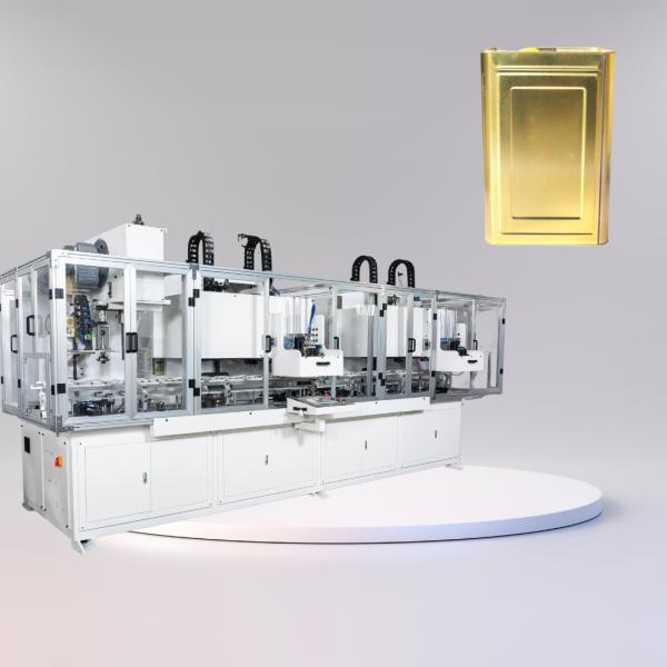 18 Liter Square Can Comination Machine Bottom And Top Seaming