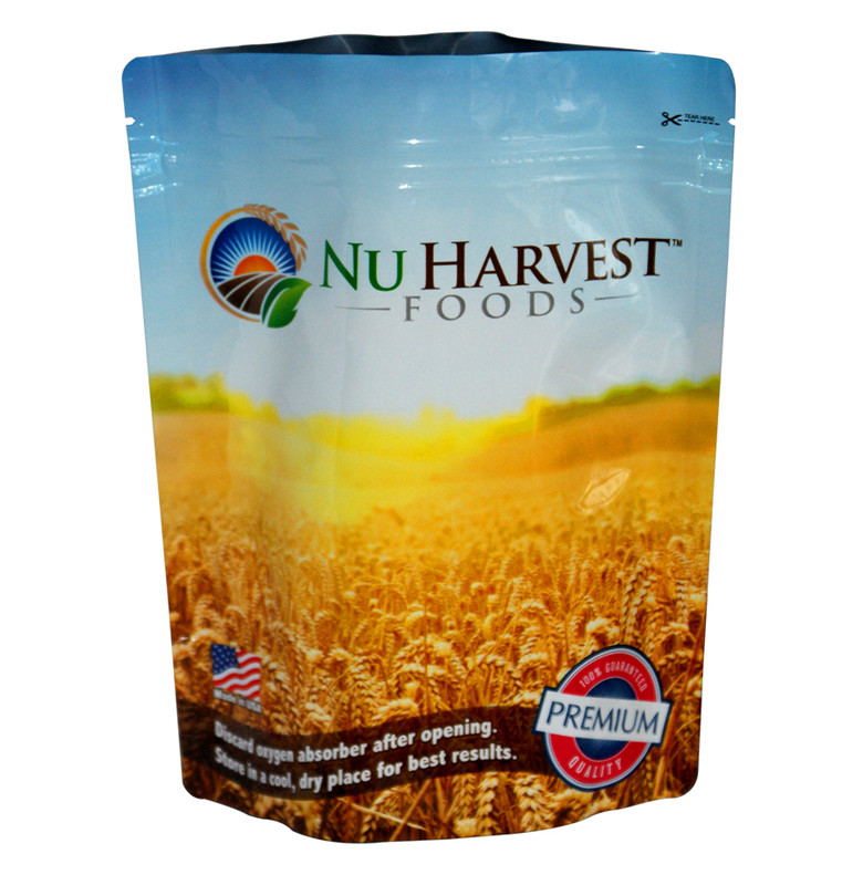 custom printed heat seal snack food plastic packaging resealable bag