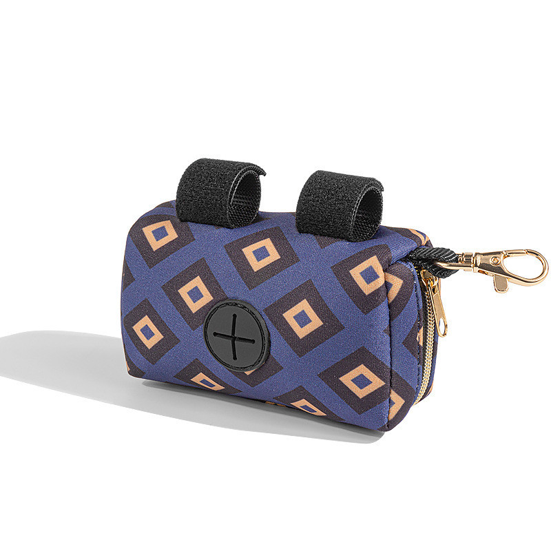 Neoprene Dog Waterproof Pet Dispenser Bag Folded Pet Travel Accessories With Hook