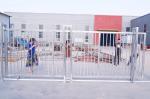 50x200mm Hole Metal Garden Fence Gate Pvc Coated Metal Frame Welded Wire Mesh