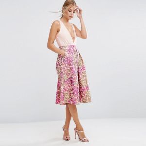 Buy cheap OEM Service Women Skirt with Side Pockets and Zip Fastening from wholesalers