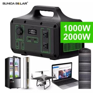 Wholesale ABS 1000w Solar Power Generator 2000W Outdoor Portable Power Station from china suppliers