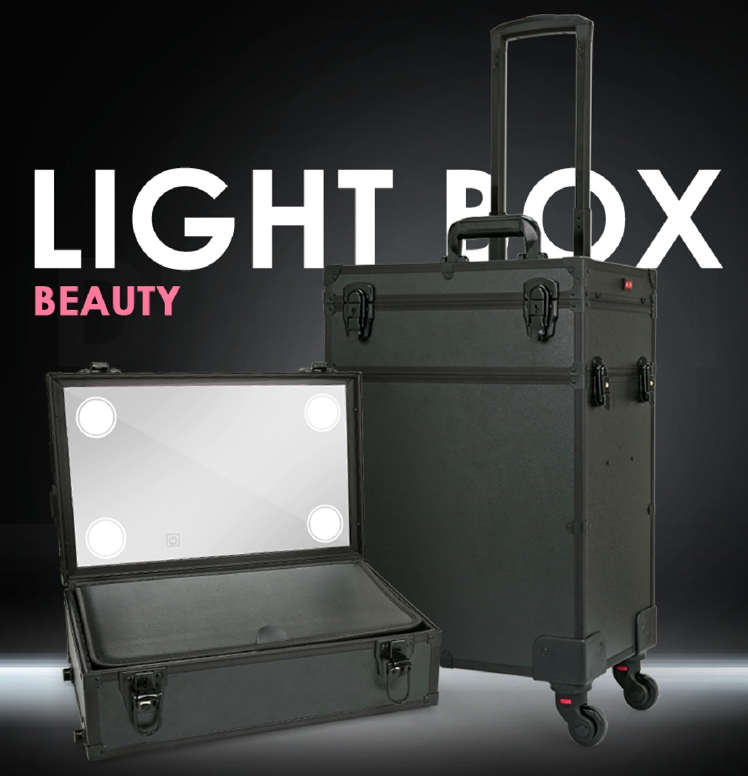 Aluminum Makeup Vanity Case Crack Resistant For Cosmetics Storage