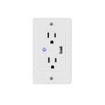 Usb Wall Outlet White High Speed Usb Charger Electrical Outlet 10A/120V