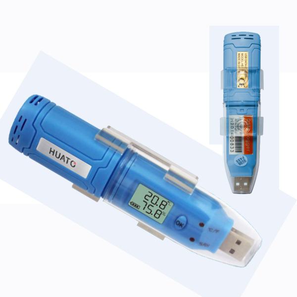 Mini Temperature And Humidity USB Data Logger Blue Color Internal Sensor
