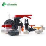 UV Protected Manual Driving Mode Plastic UPVC/PVC Green Handle Ball Valve for